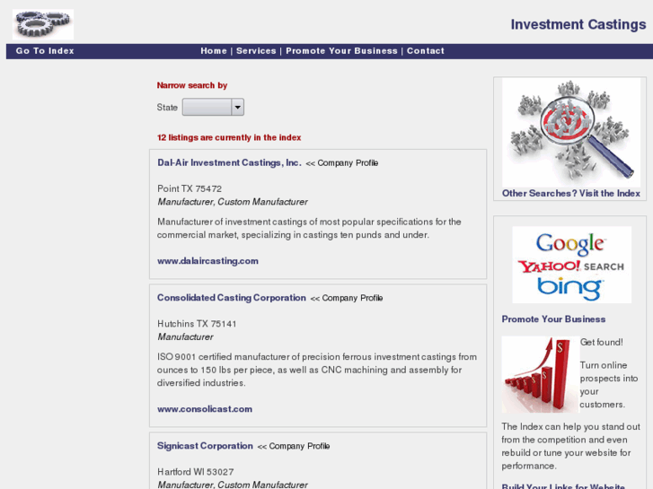 www.investment-castings-index.com