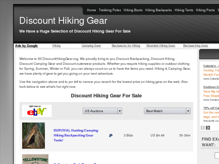 www.discounthikinggear.org