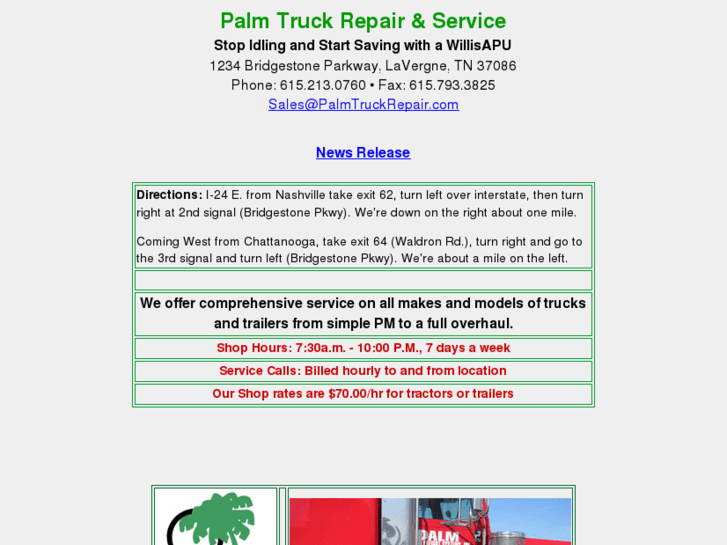 www.palmtruckrepair.com