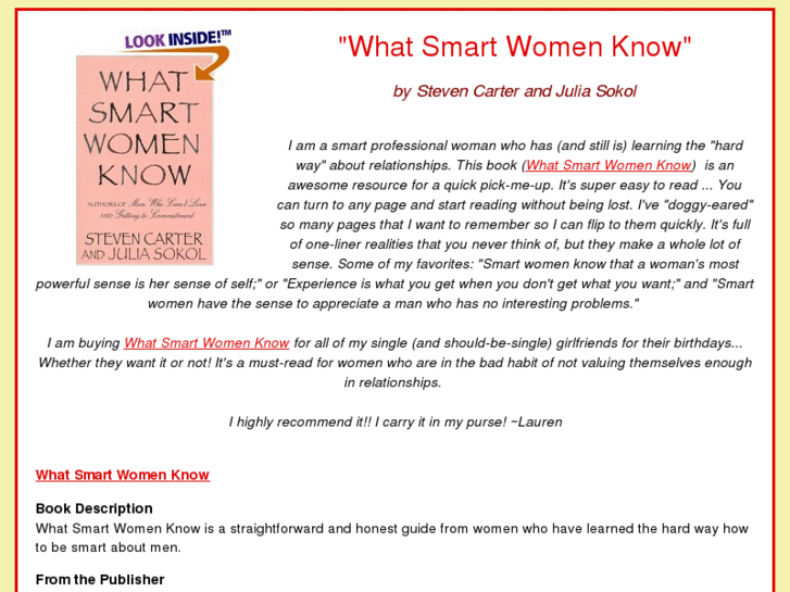 www.whatsmartwomenknow.com