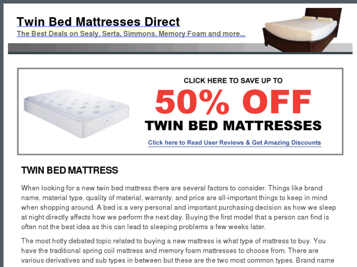 www.twinbedmattress.org