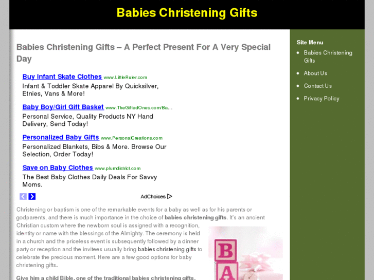 www.babieschristeninggifts.com