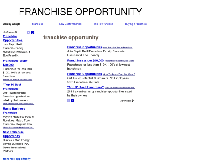 www.franchiseopportunityabout.com