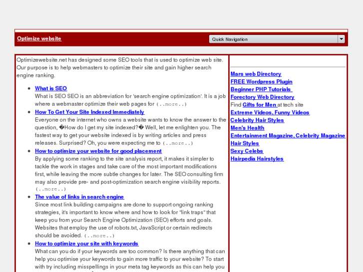 www.optimizewebsite.net