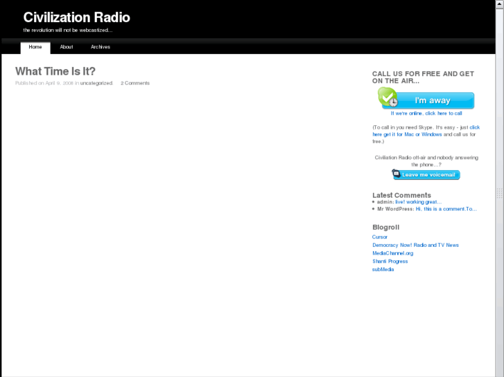 www.civilizationradio.com