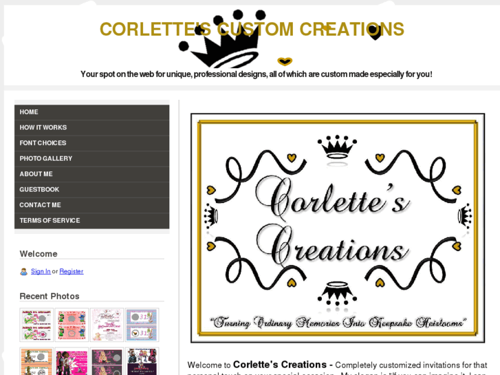 www.corlettescreations.com