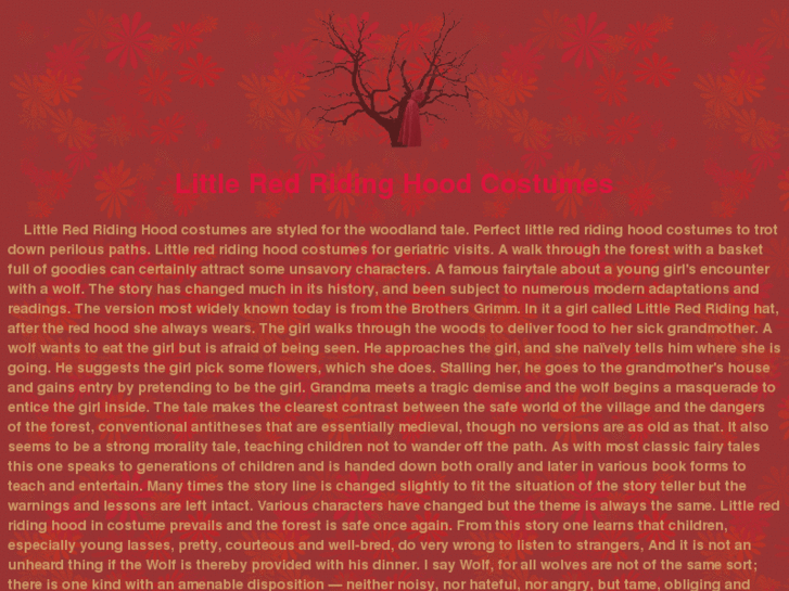 www.littleredridinghoodcostumes.com