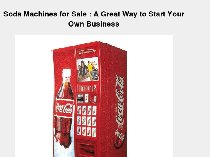 www.sodamachinesforsale.com