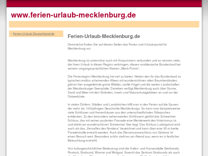 www.ferien-urlaub-mecklenburg.de