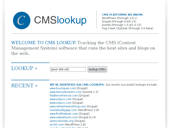 www.cmslookup.com