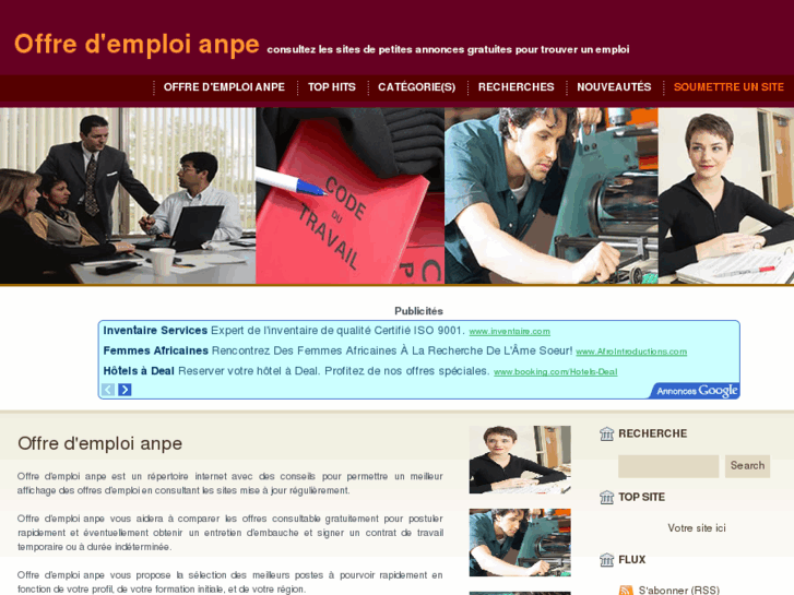 www.offredemploianpe.org
