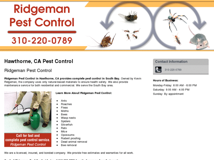 www.ridgemanpestcontrol.com