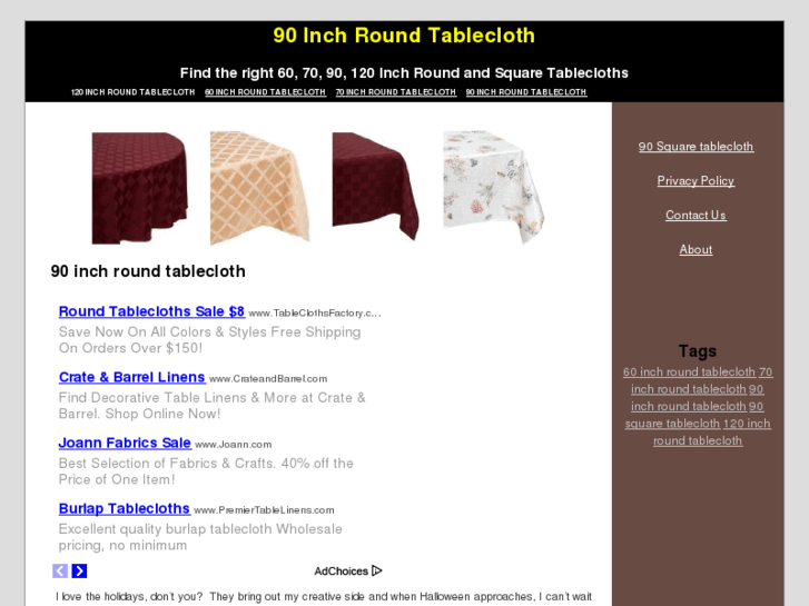 www.90inchroundtablecloth.com