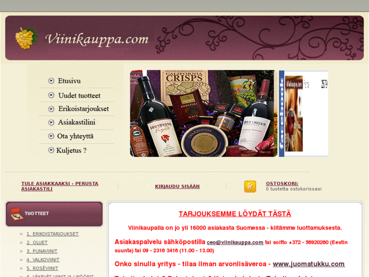 www.tilaviini.net