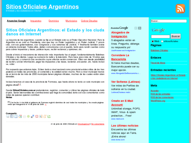 www.sitiosoficiales.com.ar