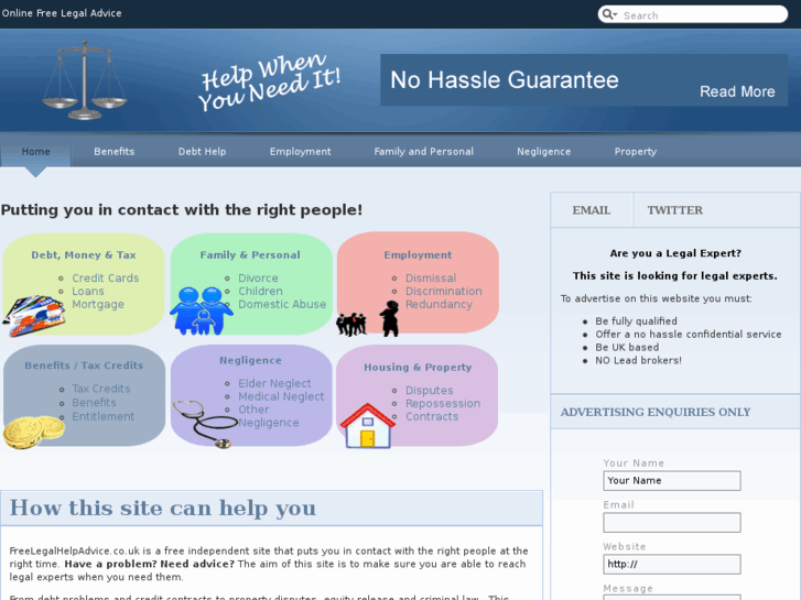 www.freelegaladvicehelp.co.uk