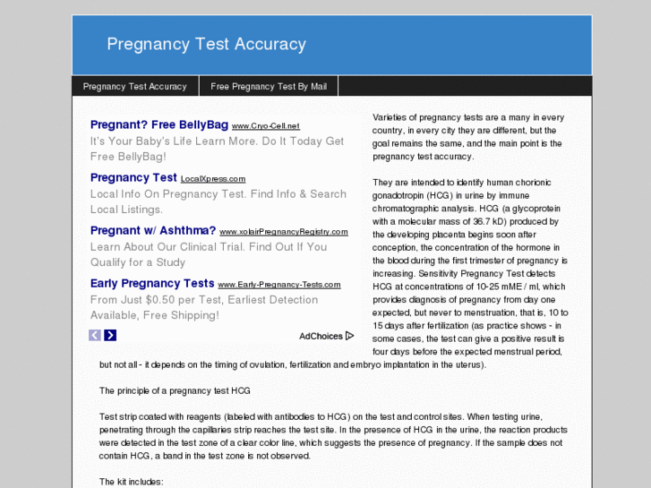 www.pregnancytestaccuracy.info