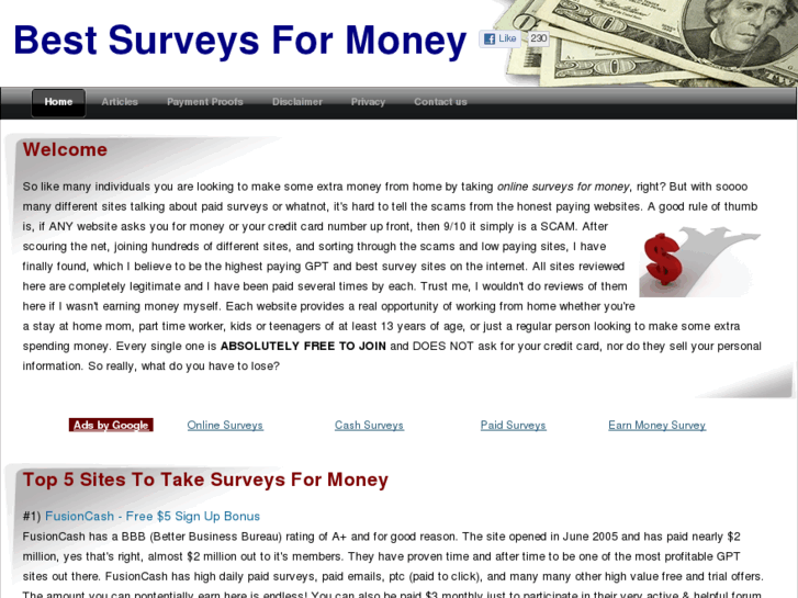 www.bestsurveysformoney.com