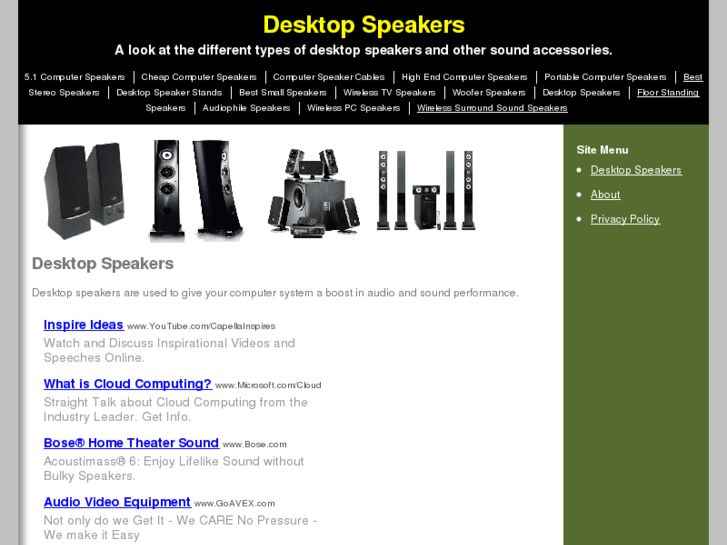 www.desktopspeakers.org