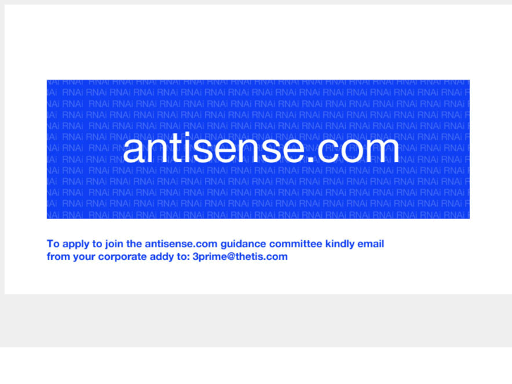 www.antisense.com