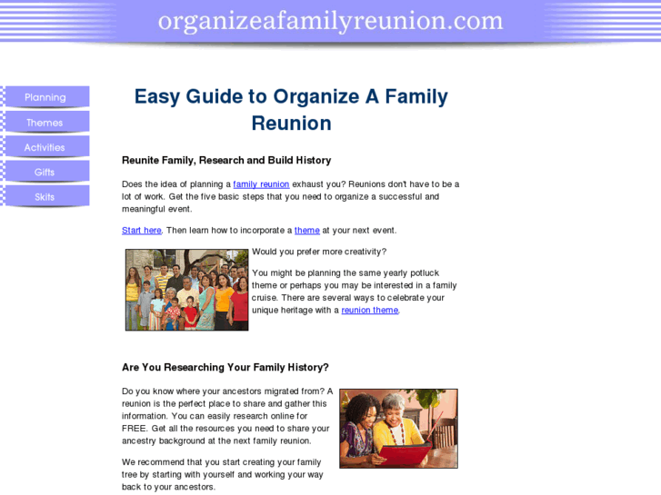 www.organizeafamilyreunion.com