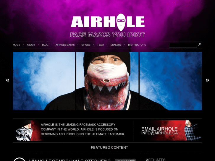 www.airholefacemasks.com