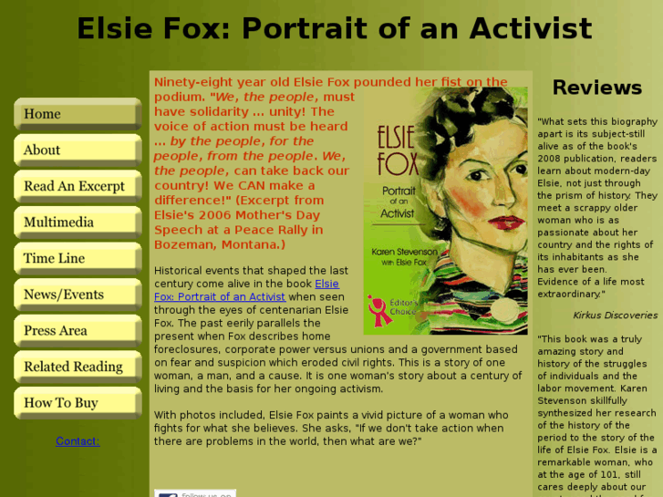 www.elsiefoxportraitofanactivist.com
