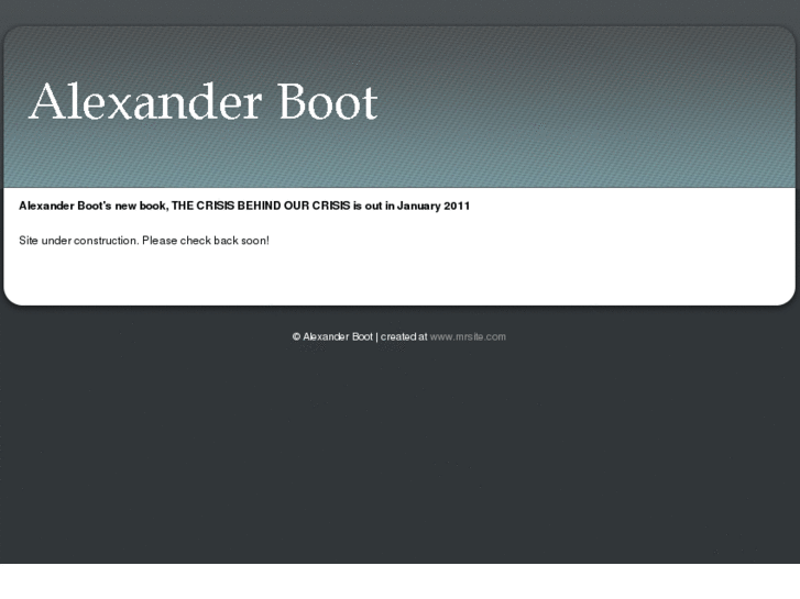 www.alexanderboot.com
