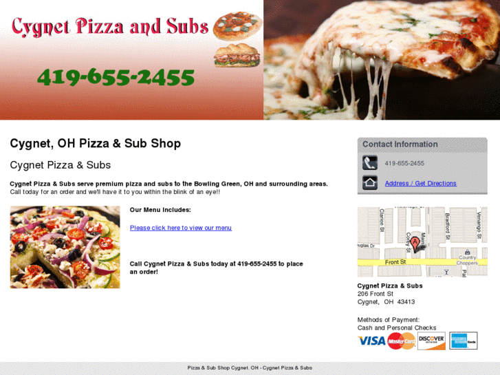 www.cygnetpizza.com