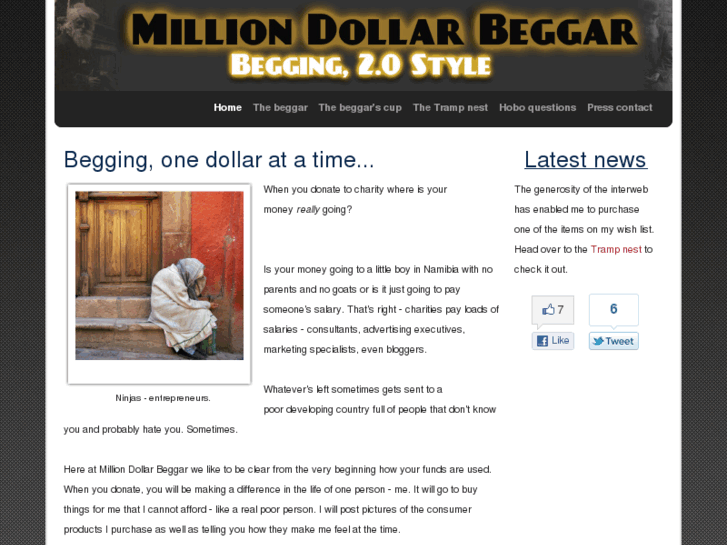www.milliondollarbeggar.com