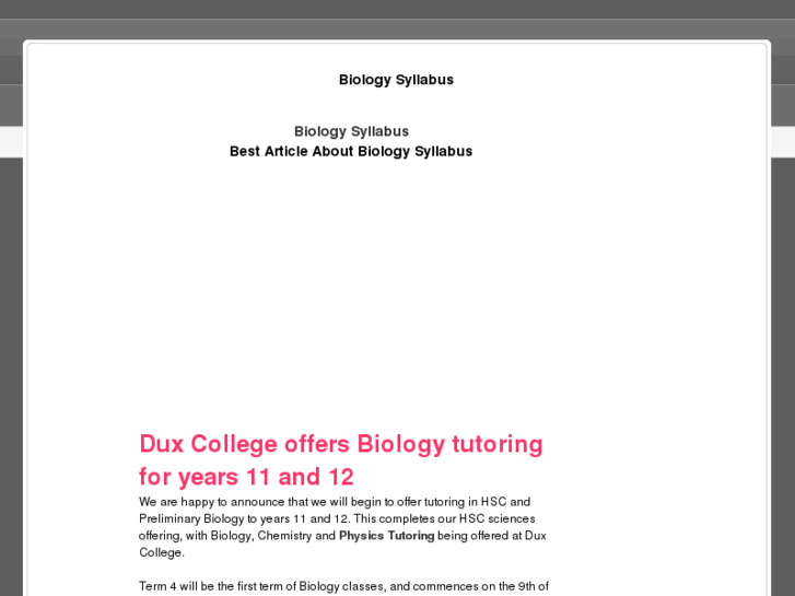 www.biologysyllabus.net