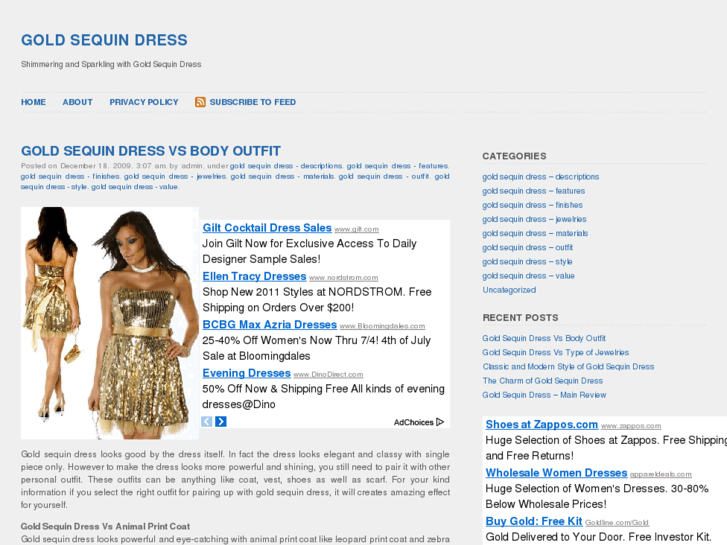 www.goldsequindress.net