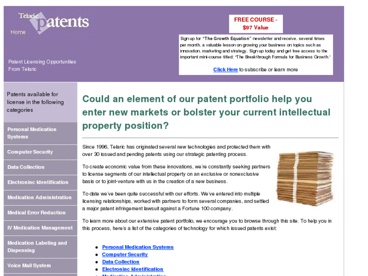 www.telaricpatents.com
