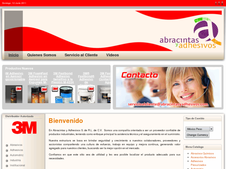 www.abracintasyadhesivos.com
