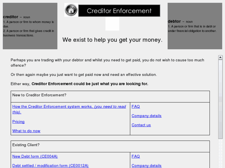 www.creditorenforcement.com