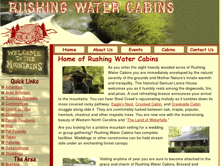 www.rushingwatercabins.com