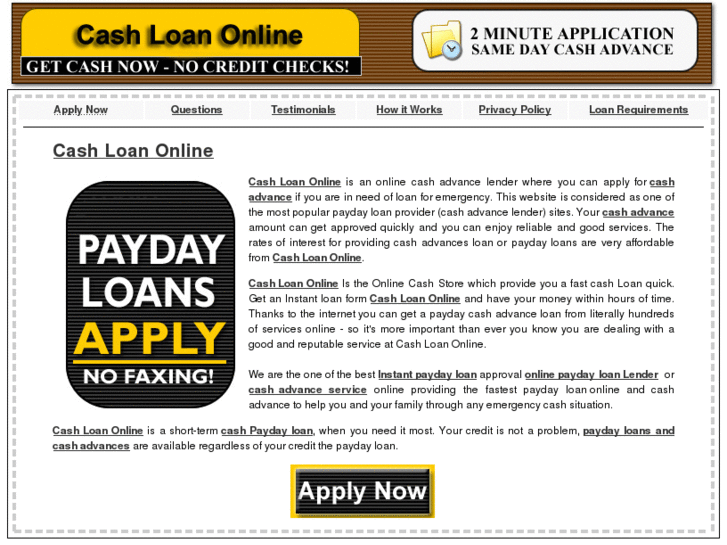 www.cashloanonline.biz