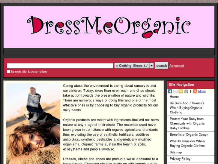 www.dressmeorganic.com
