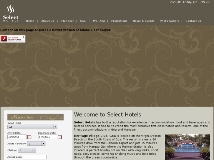www.selecthotels.co.in