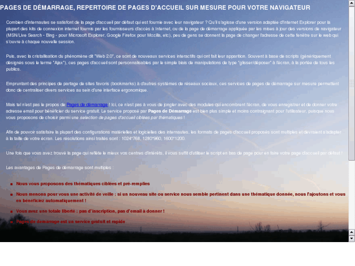 www.pages-demarrage.com