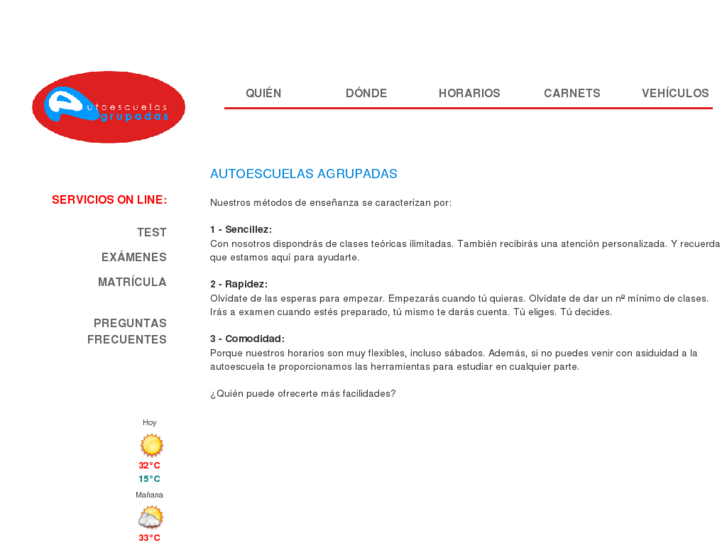 www.autoescuelasagrupadas.es