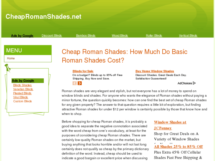 www.cheapromanshades.net