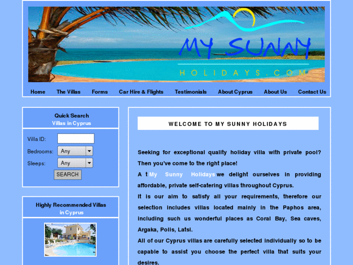 www.mysunnyholidays.com