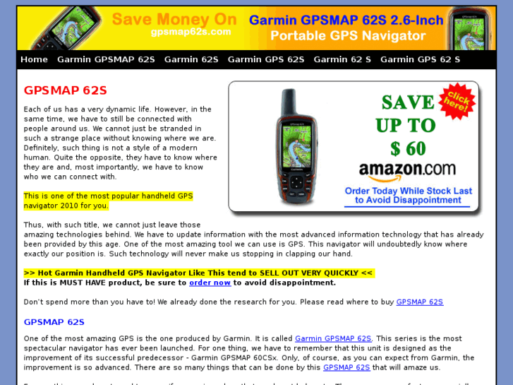 www.gpsmap62s.com