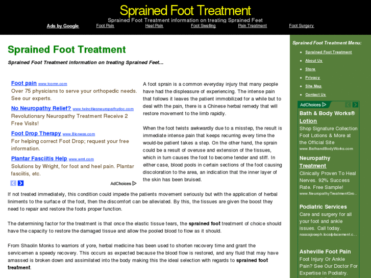 www.sprained-foot.com
