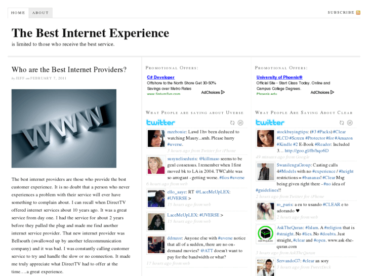 www.bestinternetexperience.com