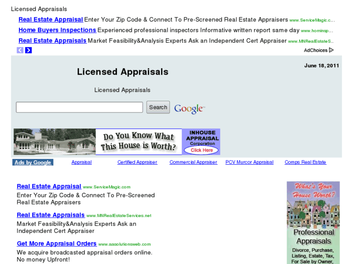 www.licensedappraisals.com