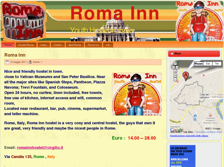 www.romainnhostel.it