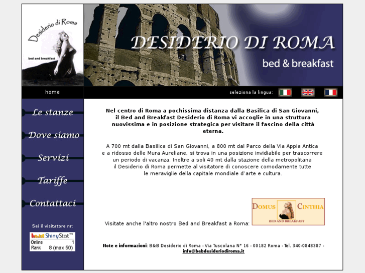 www.bebdesideriodiroma.it