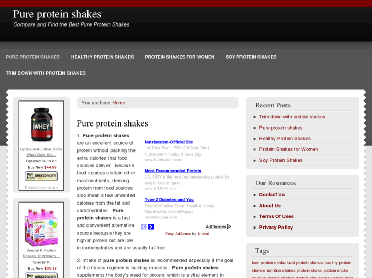 www.pureproteinshakes.org